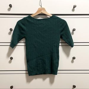 GU Forest Green knit Sweater